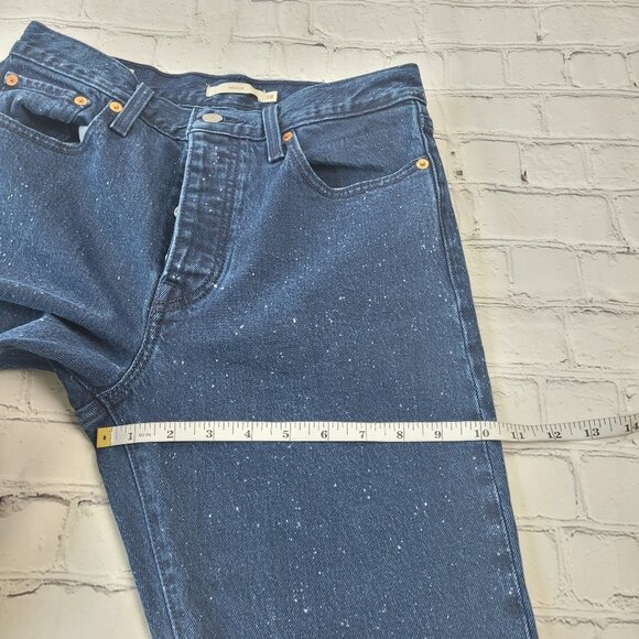 Levi’s Women’s Premium denim Wedgie jeans size 28 navy blue with dots - Picture 4 of 11